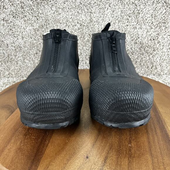 Women's 9 / Men's 7 - Bogs Overshoe Zip Composite Safety Toe Black Shoes Work - Picture 3 of 12